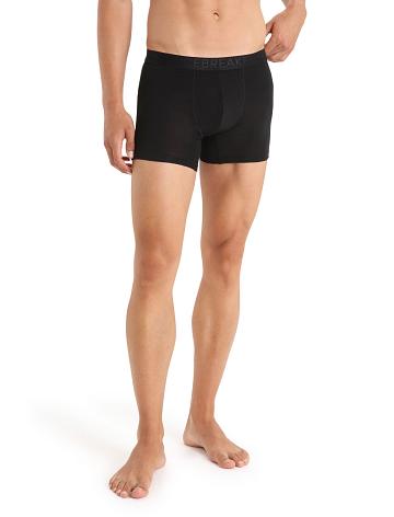 Sous Vêtement Icebreaker Cool-Lite™ Merino Anatomica Boxers Homme Noir | FR 1321XYUF